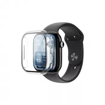 AMAZINGTHING Radix képernyővédő fólia tokkal Apple Watch Series 11 42 mm készülékhez – átlátszó