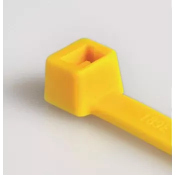 HellermannTyton T50R kábelkötöző, poliamid 6.6, sárga, 200mm x 4,6mm, 100 darabos csomag 111-04805