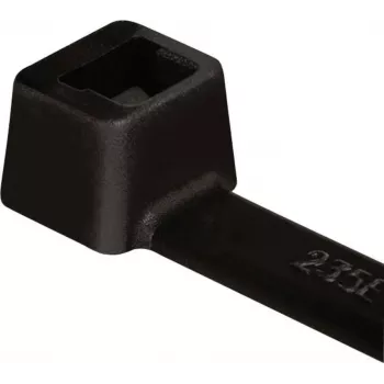 HellermannTyton T40R PA66W fekete kábelkötöző 175 x 4 mm, 100 darabos csomag 111-01625