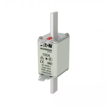 Eaton 100NHG02B NH biztosíték D02 100 A 500 V gG mechanikus jelzővel, 3 darabos csomag