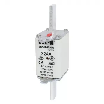 Eaton 100NHG02B NH biztosíték D02 100 A 500 V gG mechanikus jelzővel, 3 darabos csomag