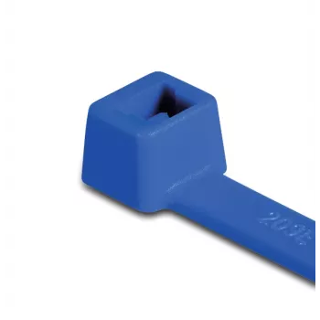 HellermannTyton T30R-PA66-BU kék kábelkötegelő, 150mm x 3,5mm, 100 darabos csomag 111-03008