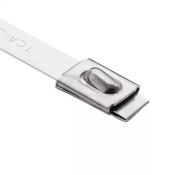 HellermannTyton MBT33H rozsdamentes acél kábelkötegelő, 360 mm x 7,9 mm, 50 darabos csomag (111-94339)