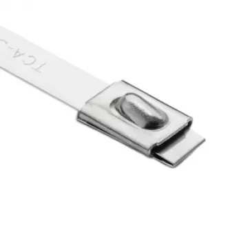 HellermannTyton MBT33H rozsdamentes acél kábelkötegelő, 360 mm x 7,9 mm, 50 darabos csomag (111-94339)