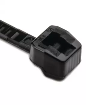 HellermannTyton T18ROS fekete poliamid kábelkötöző, 100 mm x 2,5 mm, 500 darabos csomag 118-04701