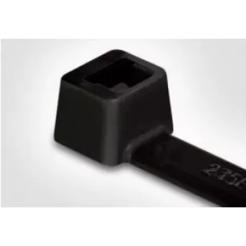 HellermannTyton T50R fekete kábelkötegelő 200mm x 4,6mm, 100 darabos csomag (138-00041)
