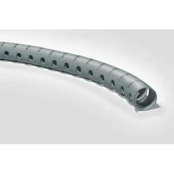 HellermannTyton Helawrap HWPP25/2-SR kábelkezelő spirálcső, ezüst, polipropilén, 2 m, 27 mm külső átmérő