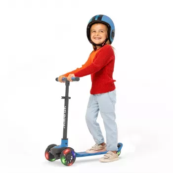 Chillafish Scotti 3 kerekű roller világító kerekekkel, navy