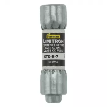 Eaton KTK-R-7 Class CC gyors biztosíték, 7 A, 600 V AC, 200 kA megszakítóképesség, 10 darabos csomag