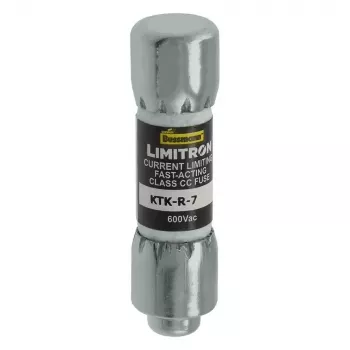 Eaton KTK-R-7 Class CC gyors biztosíték, 7 A, 600 V AC, 200 kA megszakítóképesség, 10 darabos csomag