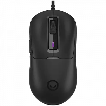 LORGAR MSA10R kábeles gamer egér, PixArt 3311, 6 programozható gomb, fekete (LRG-MSA10R-BK)