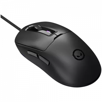 LORGAR MSA10R kábeles gamer egér, PixArt 3311, 6 programozható gomb, fekete (LRG-MSA10R-BK)