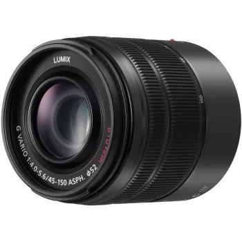 Panasonic Lumix G X Vario 45-150mm f/4.0-5.6 ASPH. MEGA O.I.S. objektív (fekete) H-FS45150E-K