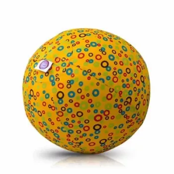 BUBA BLOON Bubabloon latex lufi szövetborítással, körök sárga