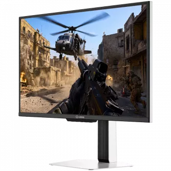 LORGAR 24,5 inch Full HD IPS 400Hz gamer monitor, Dual LED, HDR600 Ready, magasságállítható, fehér