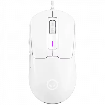 LORGAR MSA10R vezetékes gamer egér, PixArt 3311, 6 programozható gomb, fehér (LRG-MSA10R-WH)