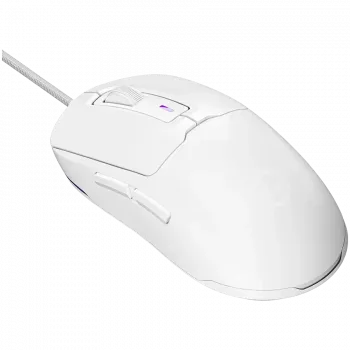 LORGAR MSA10R vezetékes gamer egér, PixArt 3311, 6 programozható gomb, fehér (LRG-MSA10R-WH)