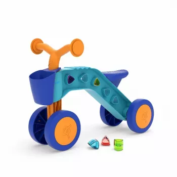 Chillafish Itsibitsi 4 kerekű ride-on kosárral, kék/narancssárga, 1–3 év
