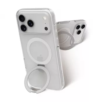 dbramante1928 Iceland Ultra D3O MagSafe tok állvánnyal iPhone 18 Pro Max / 17 Pro Max készülékhez, átlátszó