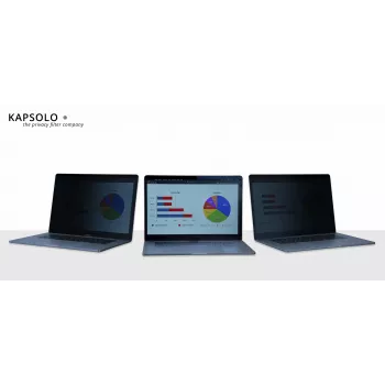 KAPSOLO kétirányú adatvédő szűrő Microsoft Surface Pro 8 (2021) készülékhez, eltávolítható, 13 inch, 3:2, tükröződésmentes KAP12846