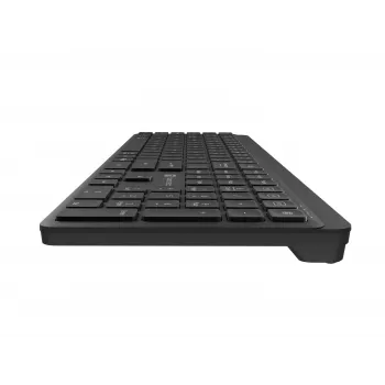 Natec Tang US vezeték nélküli billentyűzet Bluetooth + 2,4 GHz Silent Slim fekete