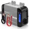 Qoltec tiszta szinuszos inverter 12V-ról 230V-ra 300W/600W LCD-vel, USB-A és USB-C PD-vel, LiFePO4/GEL/AGM kompatibilis