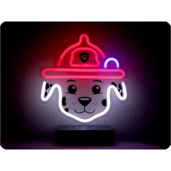 PAW Patrol LED neonlámpa állvánnyal gyerekeknek, Marshall