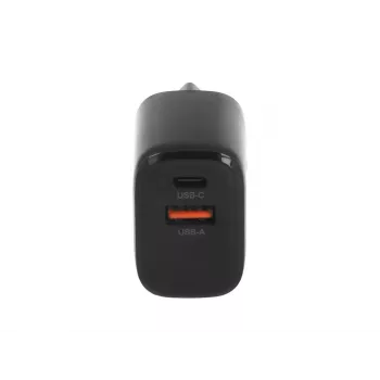 MOVANO GaN 20W USB-C PD + USB-A töltő (fekete)