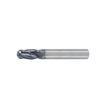 Tömör keményfém saroklekerekítésű maró 12,0 mm, R6,0, 4 élű, 16/73 mm