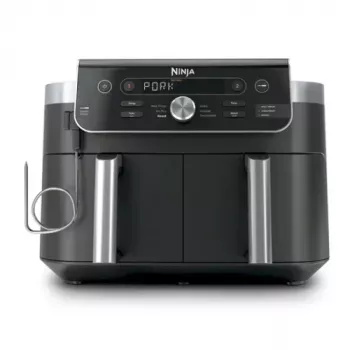 Ninja Dual Zone XL DZ950EU forrólevegős fritőz 9,5 L 2470 W, fekete/szürke
