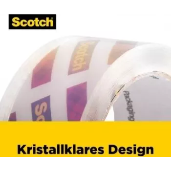 3M Scotch 195-EF átlátszó csomagolószalag, 48 mm x 20,3 m
