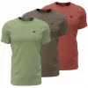 4F M4480 férfi póló, zöld/barna/borvörös, 5XL (4FWSS26TTSHM4480)