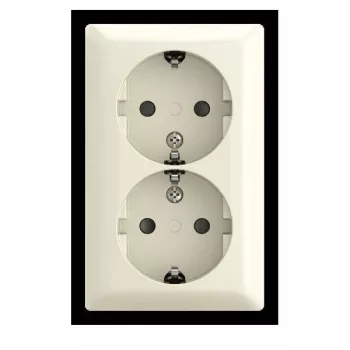 BUSCH-JAEGER SCHUKO dupla konnektor fali kivitel Safety 202 EAPBJ-522 (2TKA00005532)