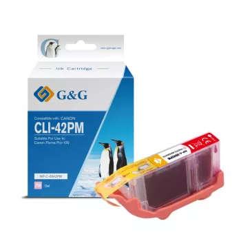 G&G kompatibilis tintapatron Canon CLI-42PM világosbíbor (10283)