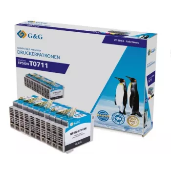 G&G kompatibilis tintapatron-készlet Canon PGI-710/CLI-711 – fekete, cián, bíbor, sárga – 4 darabos csomag (NP-R-0711 sorozat) 1P0711-10