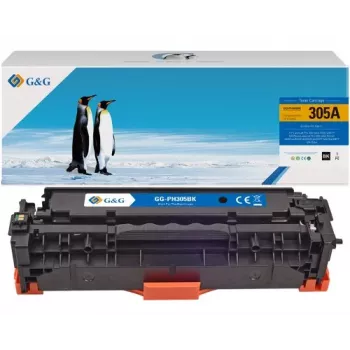 G&G kompatibilis tonerpatron HP 305A/CE410A, fekete, 2 200 oldal 14394