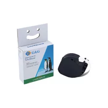 G&G BM-D-G-91221 feliratszalag-kazetta 12mm x 4m fehér/fekete DYMO-hoz
