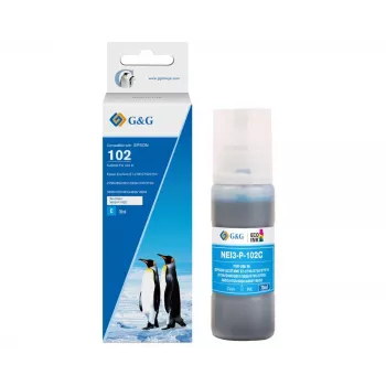 G&G kompatibilis Epson 102/C13T03R240 cián tintapatron (20694)