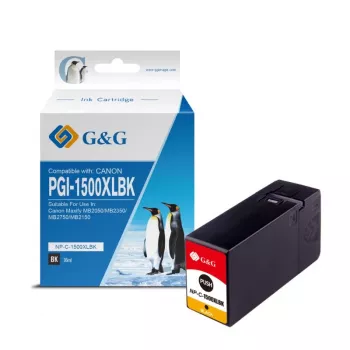 G&G Ninestar kompatibilis Canon PGI-1500XLBK fekete High Yield tintapatron (9350)