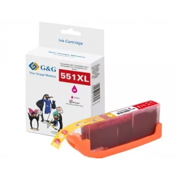G&G XL tintapatron Canon CLI-551M XL kompatibilis (bíbor, nagy kapacitás) 14568