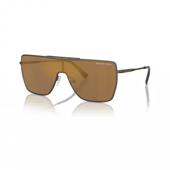 Michael Kors férfi MK1152-1001F9 pilóta napszemüveg, fekete keret, szürke lencsék, 58-17-145 mm