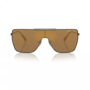 Michael Kors férfi MK1152-1001F9 pilóta napszemüveg, fekete keret, szürke lencsék, 58-17-145 mm