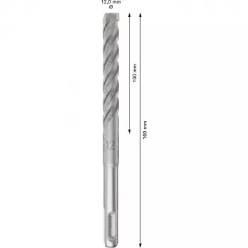 BOSCH 2608833905 PRO SDS Plus-5X fúrókalapács fúrószár 12x100x160 mm