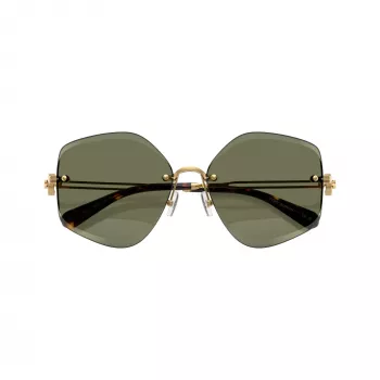 Tory Burch TY6111-334371 női napszemüveg, sötétbarna Havana keret, barna színátmenetes lencse, 56/16/140 mm