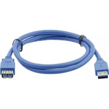 Kramer Electronics USB-A dugó – USB-A aljzat 3.0 hosszabbítókábel 3 m fekete (96-02310010)