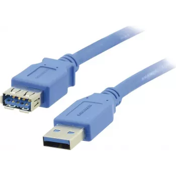 Kramer Electronics USB-A dugó – USB-A aljzat 3.0 hosszabbítókábel 3 m fekete (96-02310010)