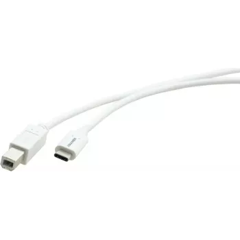 Kramer Electronics C-USB/CB-6 USB 2.0 kábel, USB-C dugó-USB-B dugó, 1,8 m, fehér 96-02357106