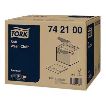 Tork Premium Soft mosdókendő 1 rétegű fehér, 1080 kendő (742100)