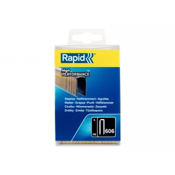Rapid keskeny tűzőkapocs 606 típus, 30 mm, horganyzott acélhuzal, gyantázott, 1 csomag 40303096