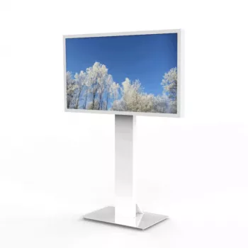 HI-ND MOUNTS HI-ND padlóállvány üveg univerzális 49-65 fehér RAL 9003 kijelző padlóállvány FS0000-5001-01
